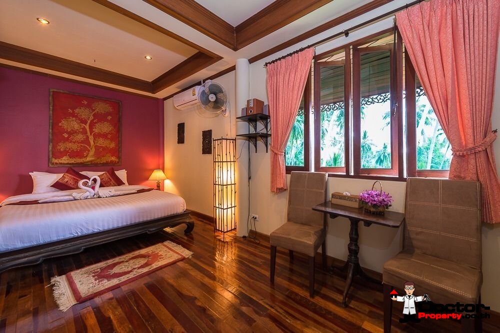Fantastic Thai Style 6 Bedroom Villa in Bang Makham – Koh Samui – For Sale